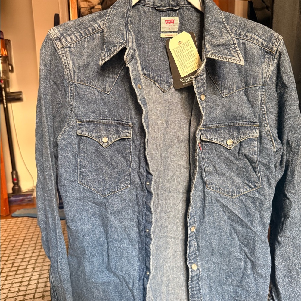 Levi's Classic Blue Button-Up